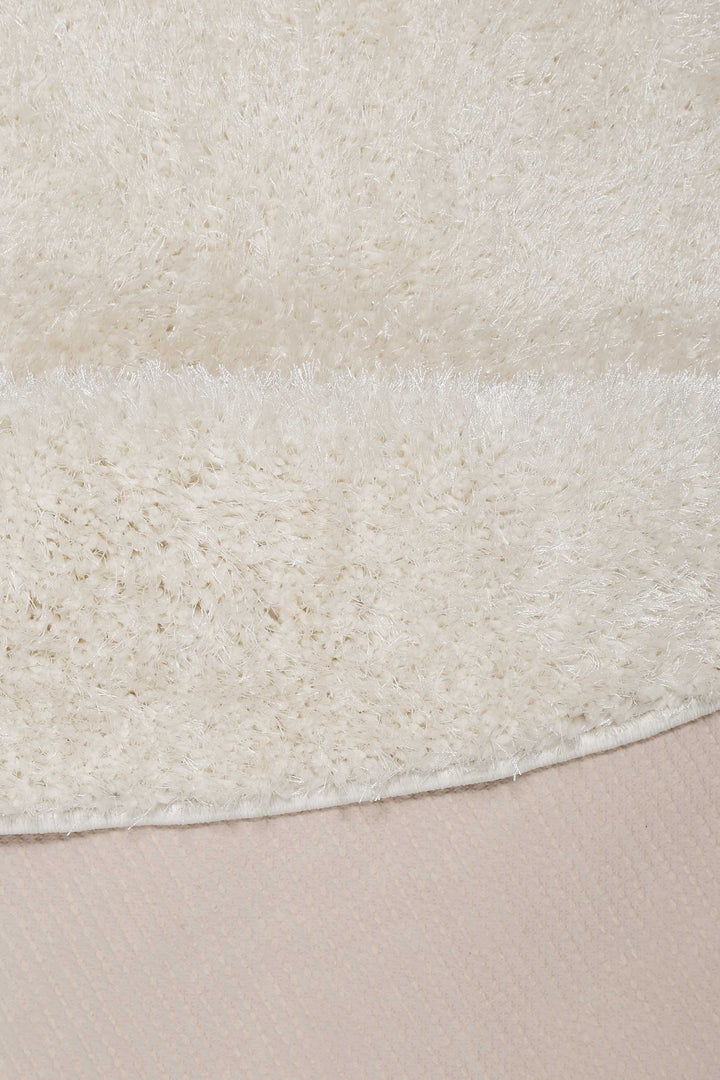 #Swagger Shag Teppich creme weiß Hochflor rund