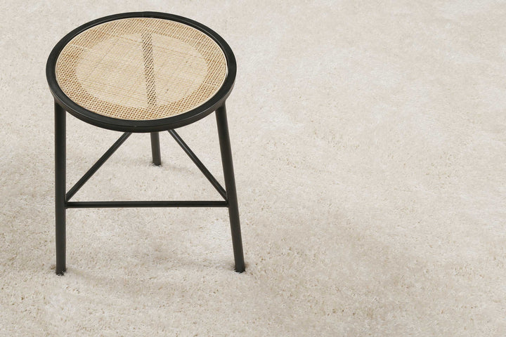 #Swagger Shag Teppich creme weiß Hochflor rund