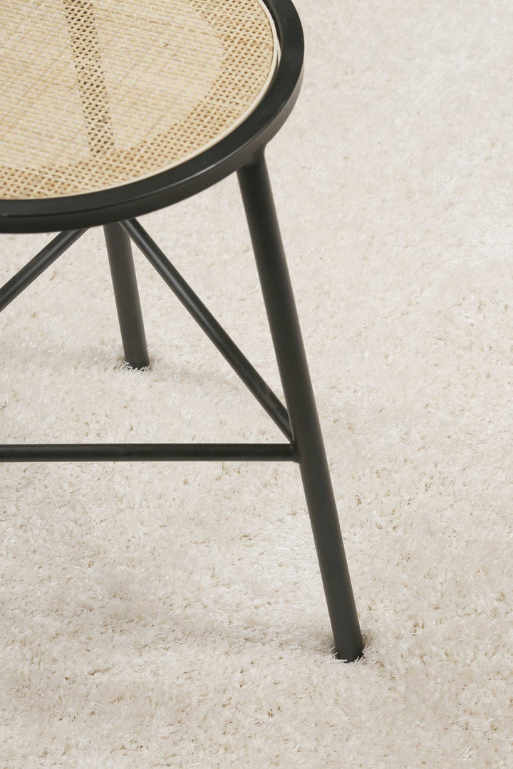 #Swagger Shag Teppich creme weiß Hochflor rund