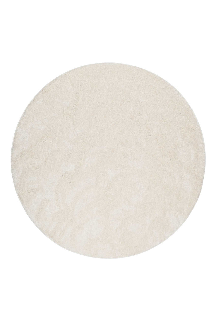 #Swagger Shag Teppich creme weiß Hochflor rund