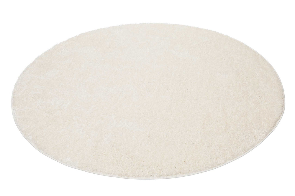 #Swagger Shag Teppich creme weiß Hochflor rund