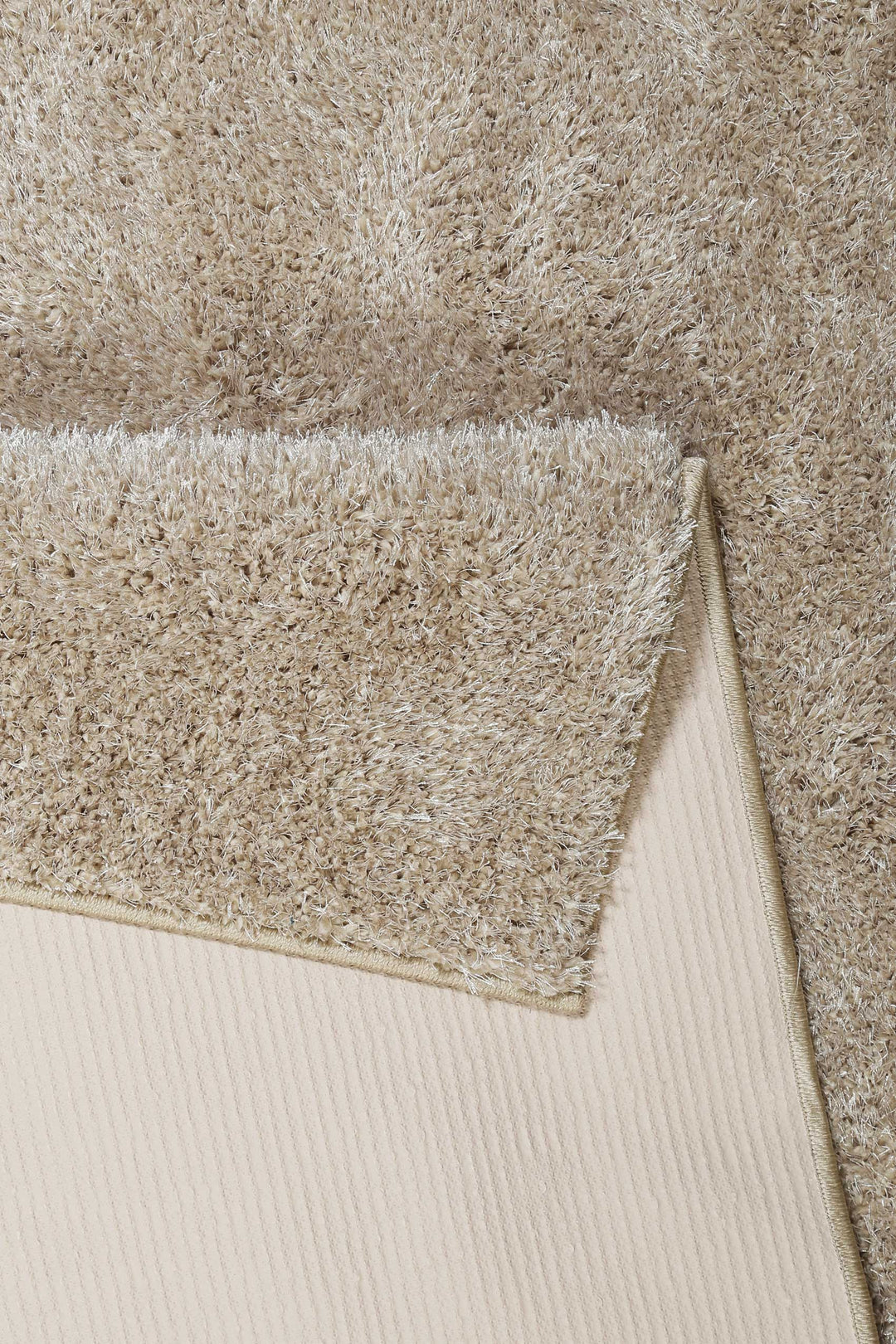 #Swagger Shag Teppich sand beige Hochflor rechteckig