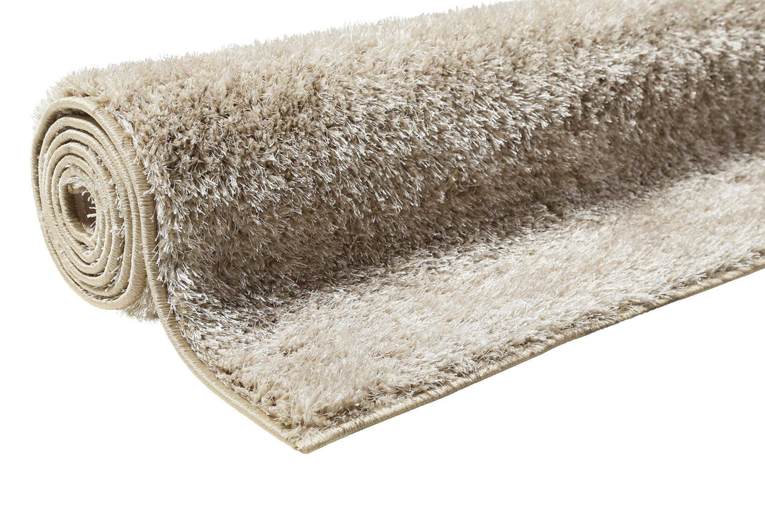 #Swagger Shag Teppich sand beige Hochflor rechteckig