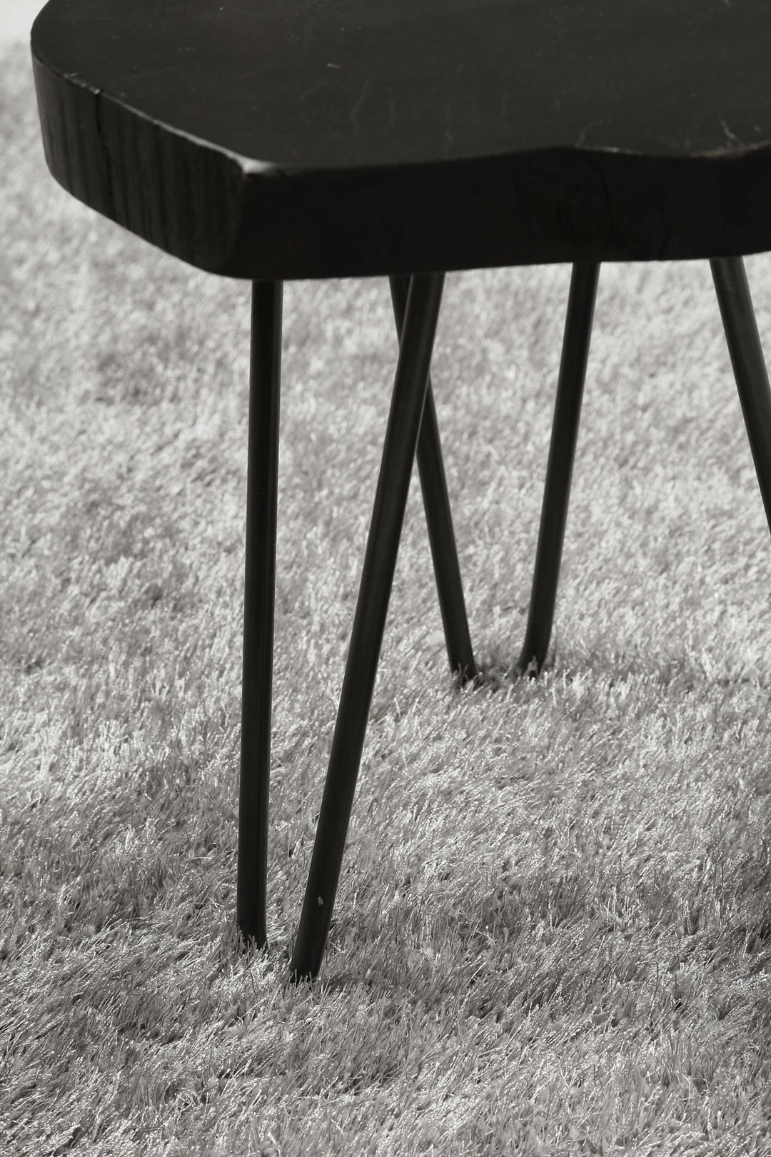 #Swagger Shag Teppich hellgrau Hochflor rechteckig