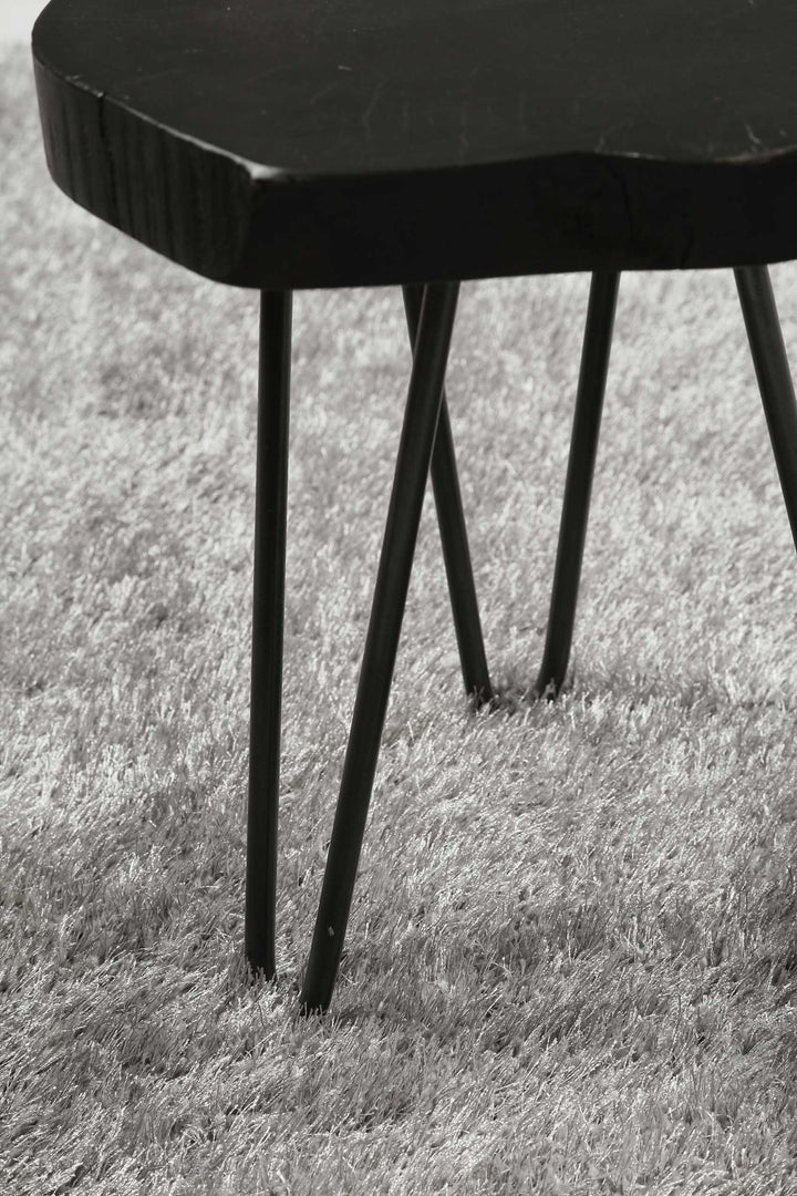 #Swagger Shag Teppich hellgrau Hochflor rechteckig