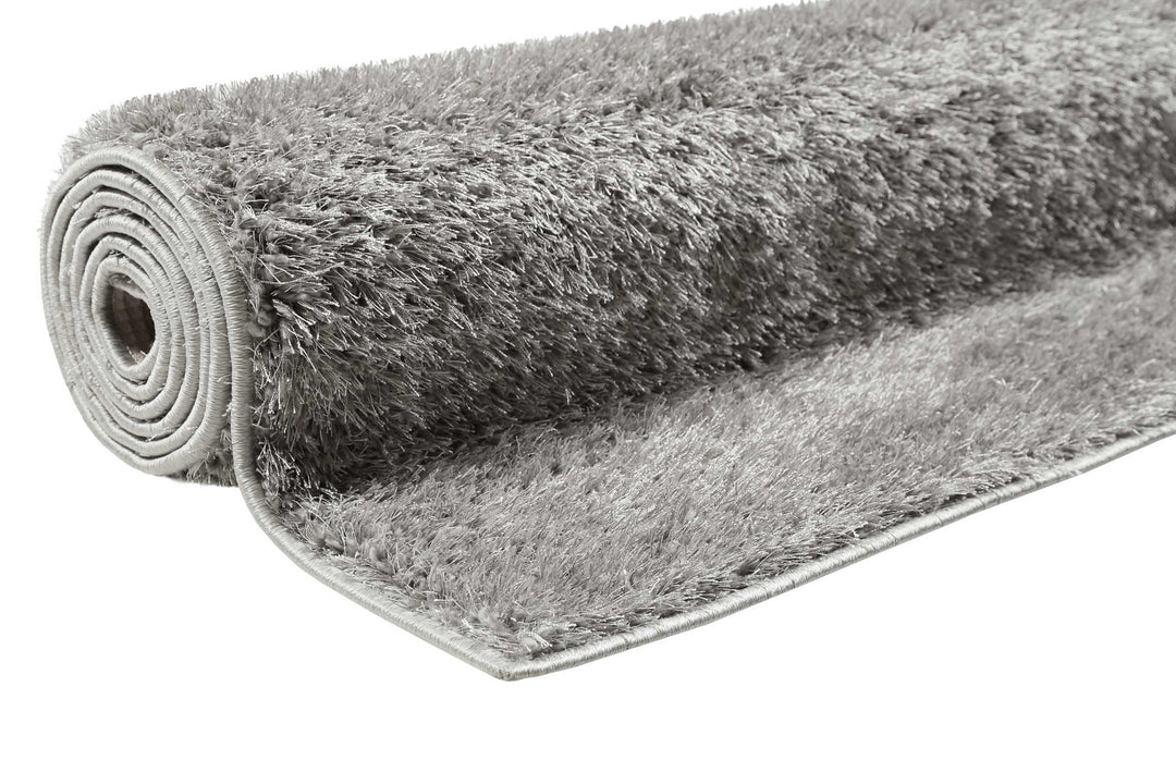 #Swagger Shag Teppich hellgrau Hochflor rechteckig