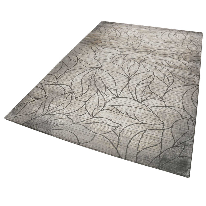 Tera Teppich taupe Kurzflor rechteckig