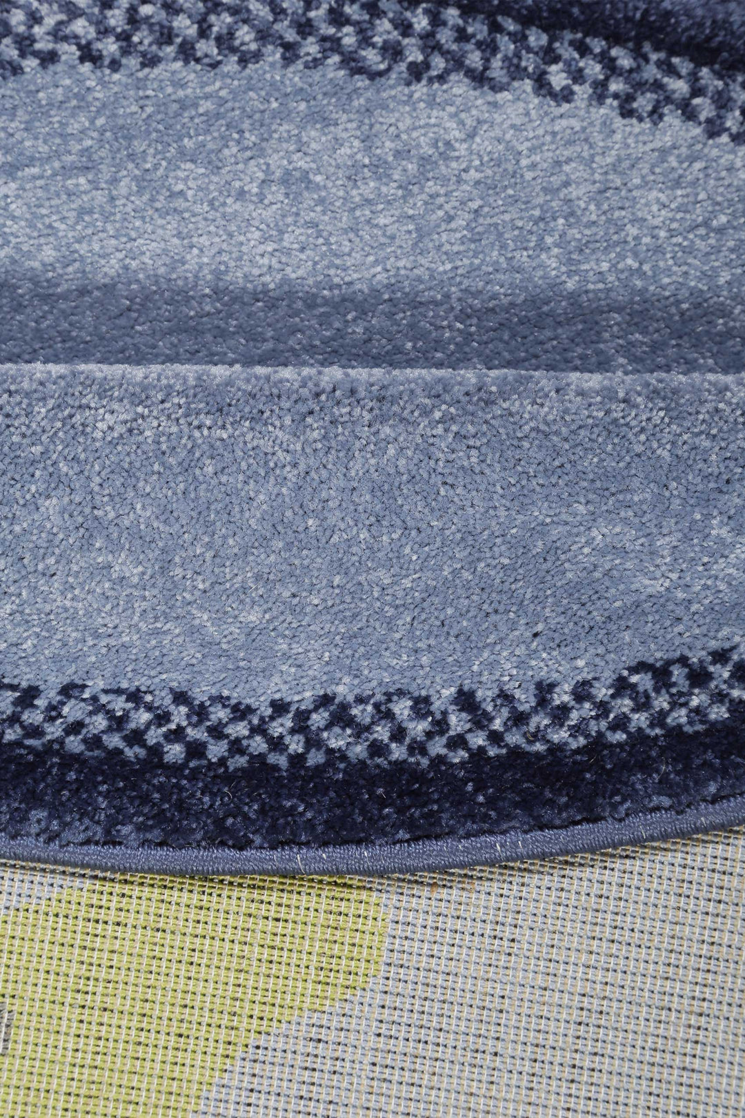 Turtle Teppich blau grün Kurzflor rechteckig