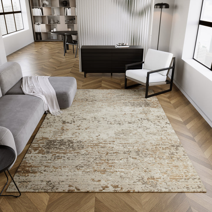 Upper East Side Teppich beige Kurzflor rechteckig