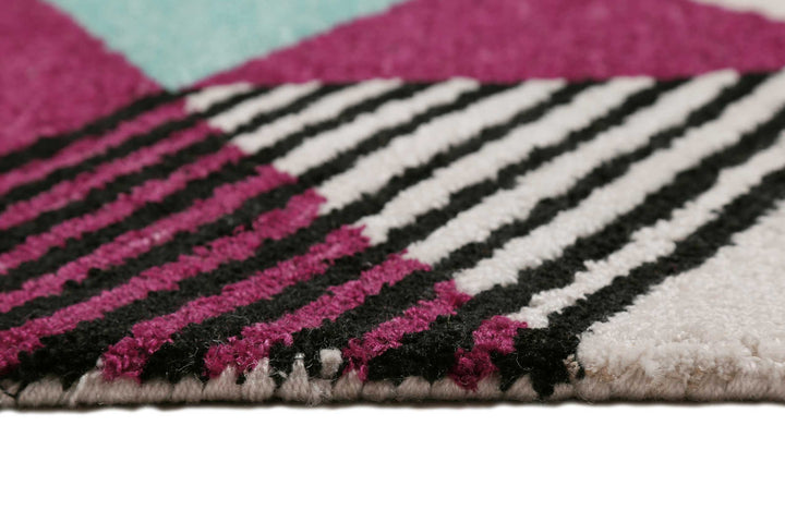 Uptown Teppich bunt Kurzflor rechteckig