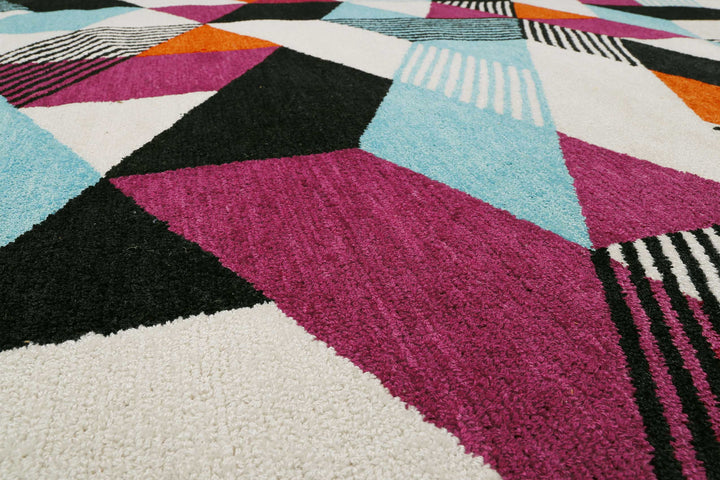 Uptown Teppich bunt Kurzflor rechteckig