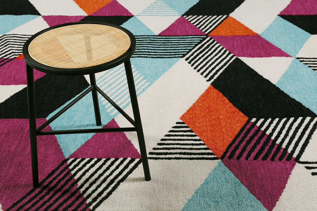 Uptown Teppich bunt Kurzflor rechteckig