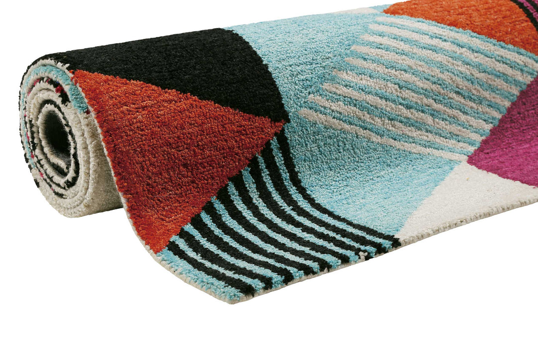 Uptown Teppich bunt Kurzflor rechteckig