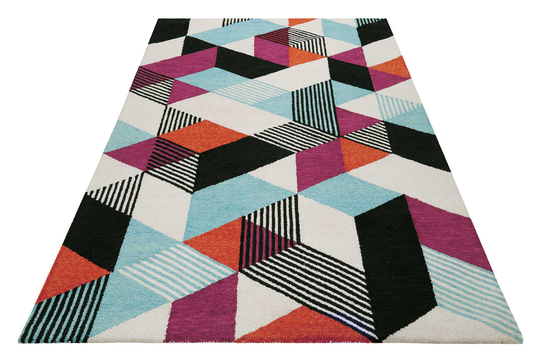 Uptown Teppich bunt Kurzflor rechteckig