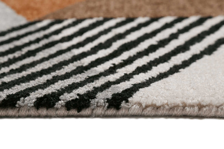 Uptown Teppich braun Kurzflor rechteckig