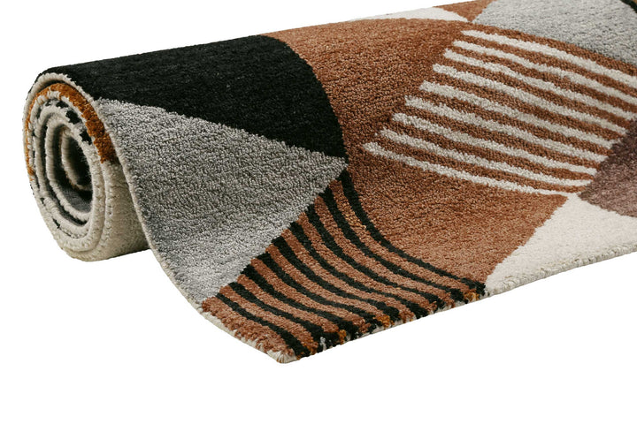 Uptown Teppich braun Kurzflor rechteckig