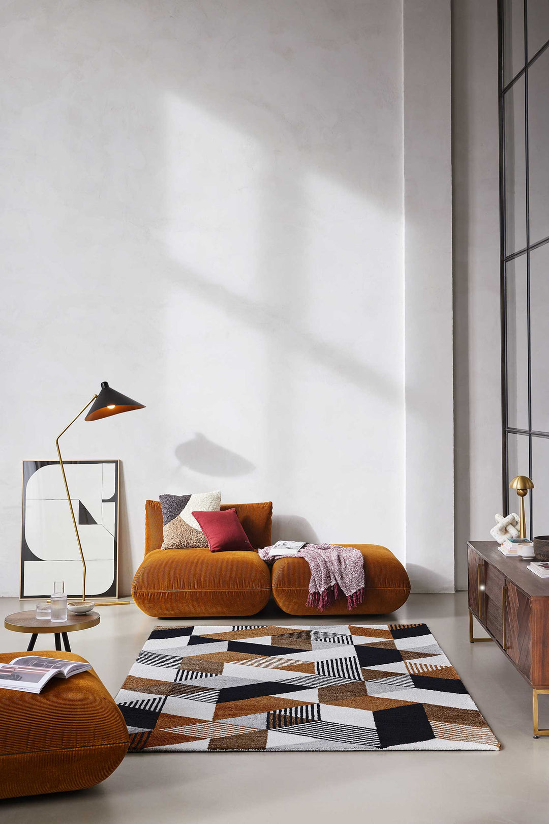 Esprit Kurzflor Teppich Braun