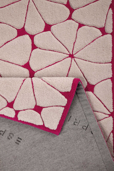 Esprit Kurzflor Teppich aus Wolle » Urbania « beige pink