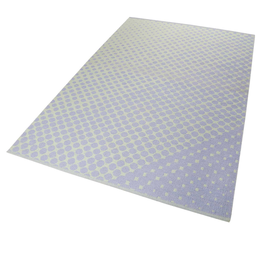 VEL Kelim Teppich blau Kurzflor rechteckig