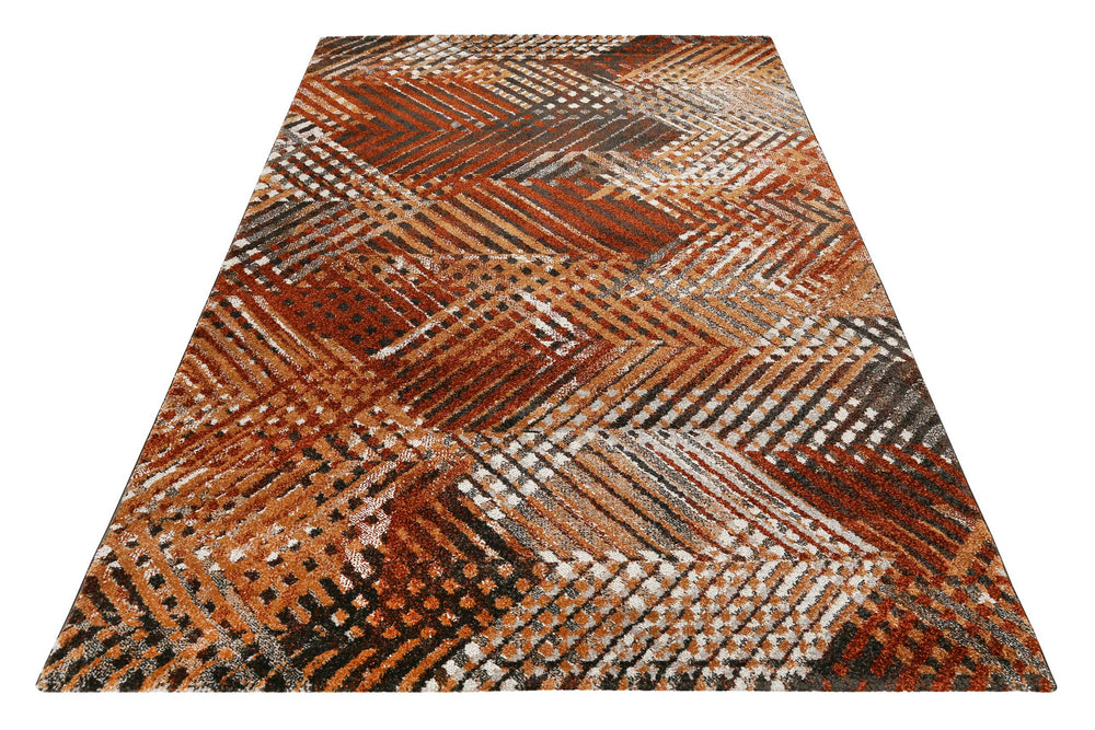 Vario Teppich braun Kurzflor rechteckig