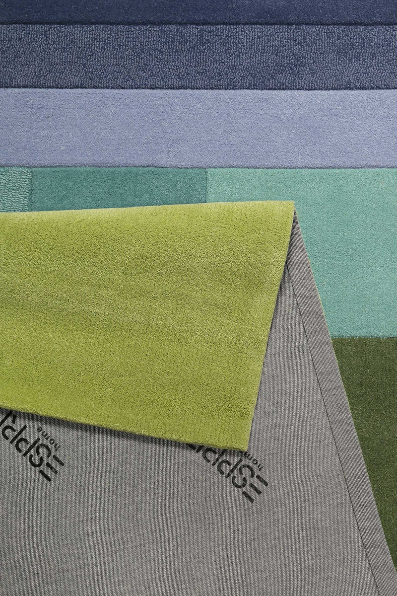 Esprit Teppich Grün Blau aus Wolle » Various Box «