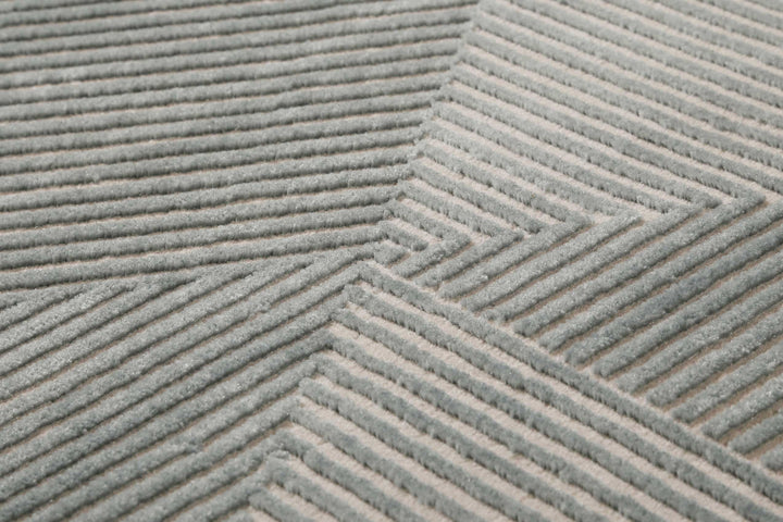Velvet Groove Teppich grau Kurzflor rechteckig