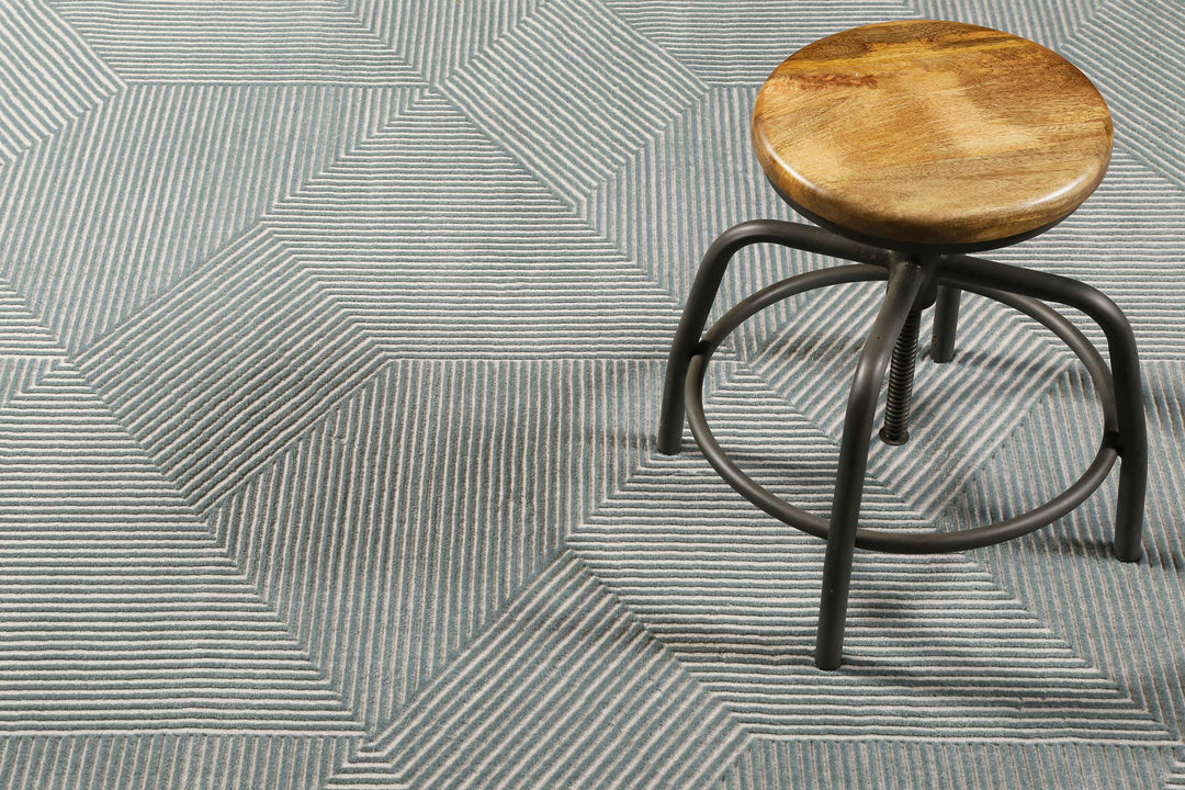 Velvet Groove Teppich grau Kurzflor rechteckig