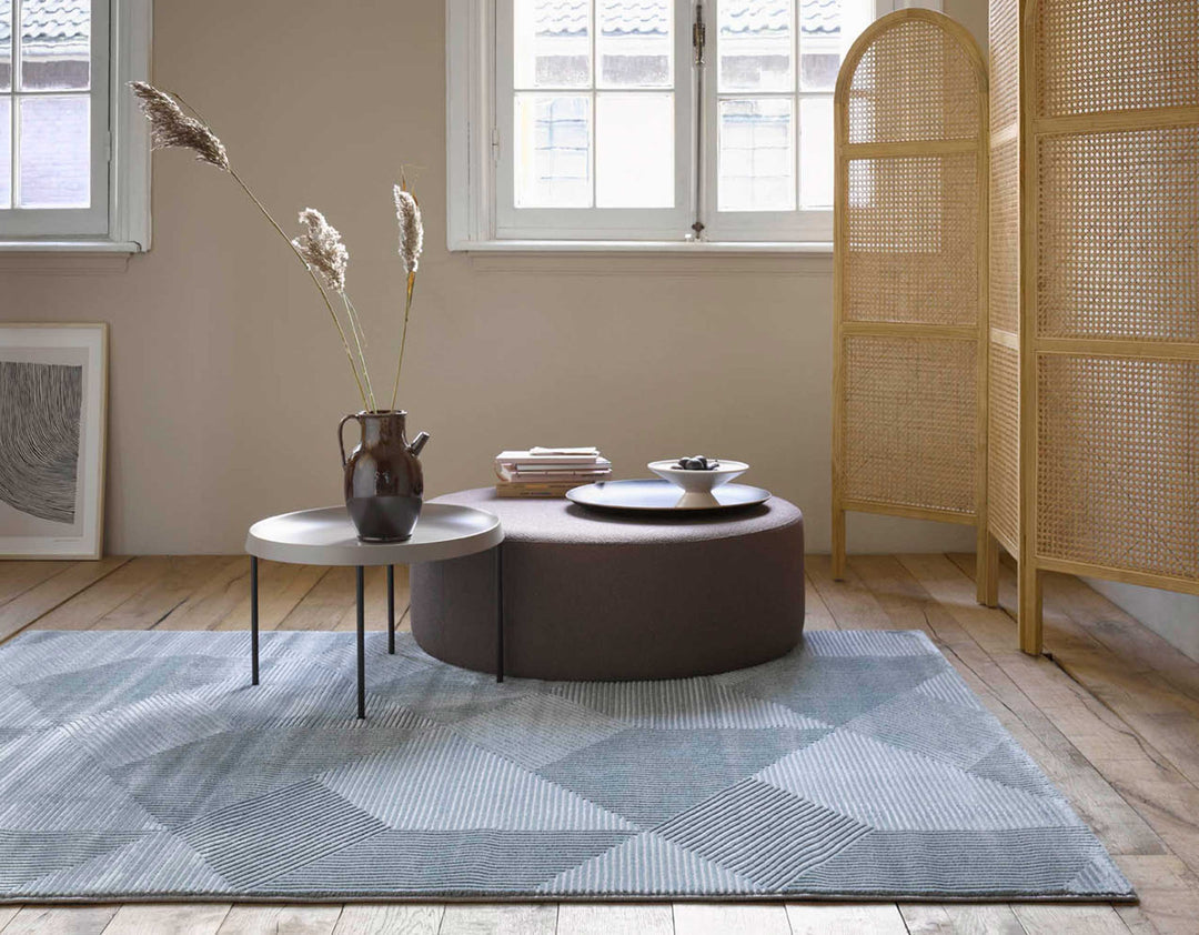 Velvet Groove Teppich grau Kurzflor rechteckig