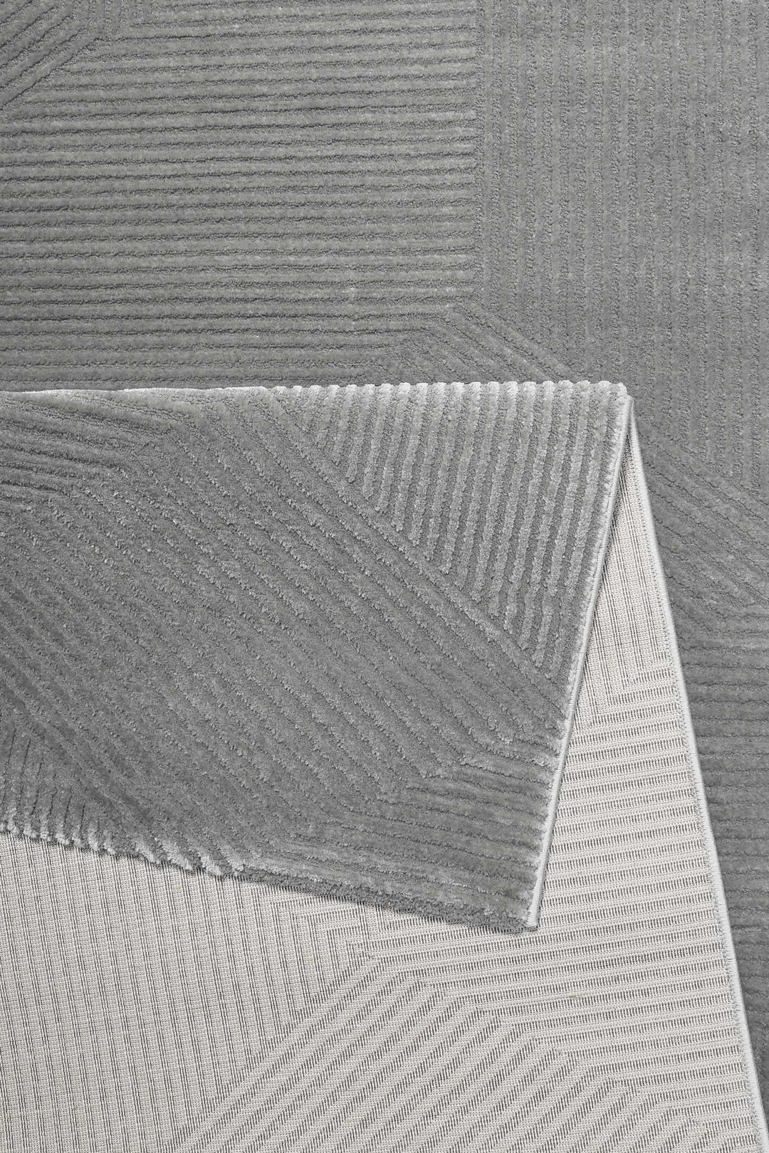 Velvet Groove Teppich taupe Kurzflor rechteckig