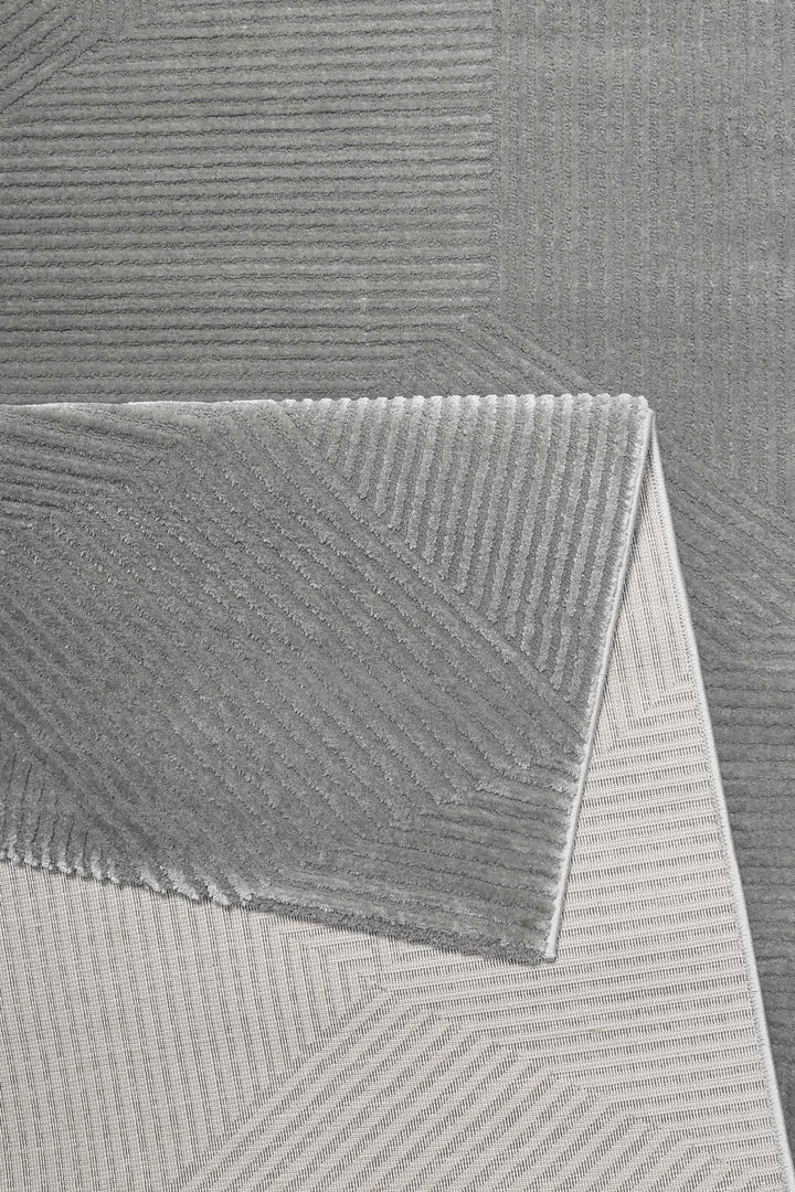 Velvet Groove Teppich taupe Kurzflor rechteckig