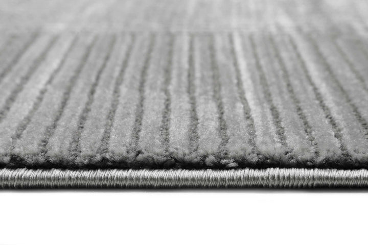 Velvet Groove Teppich taupe Kurzflor rechteckig