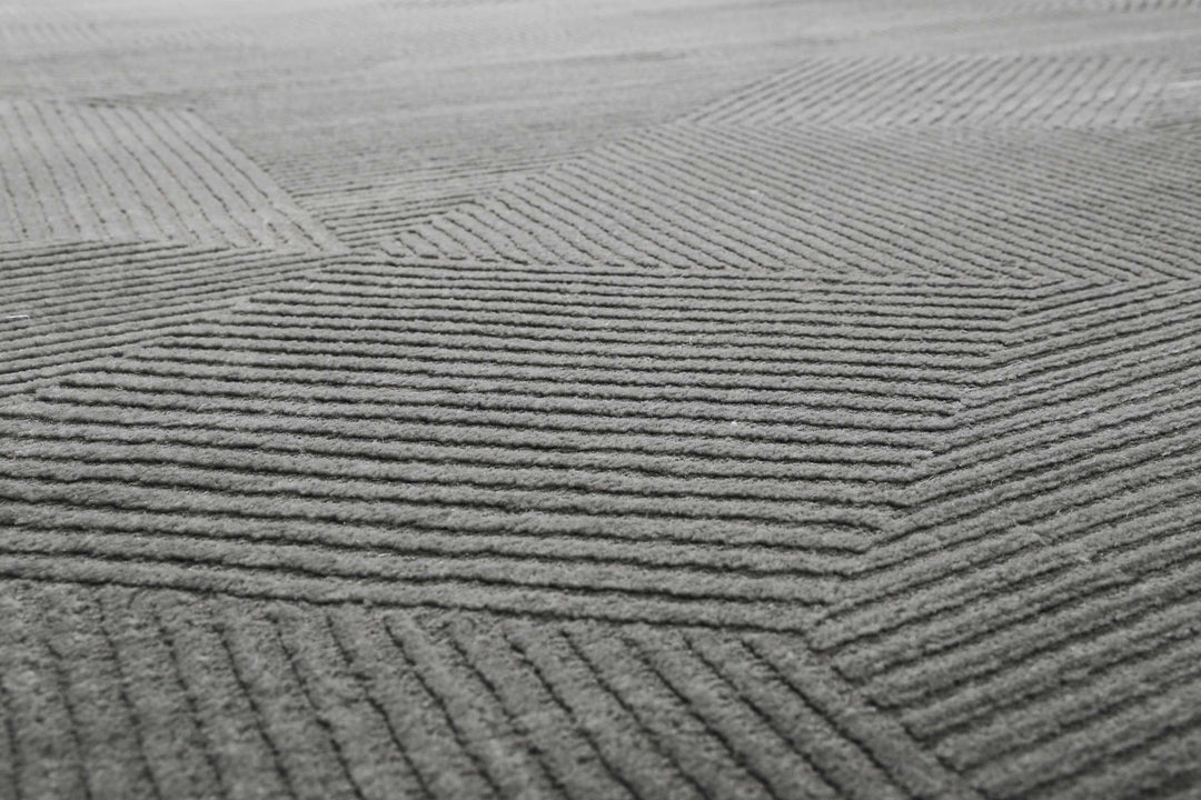 Velvet Groove Teppich taupe Kurzflor rechteckig