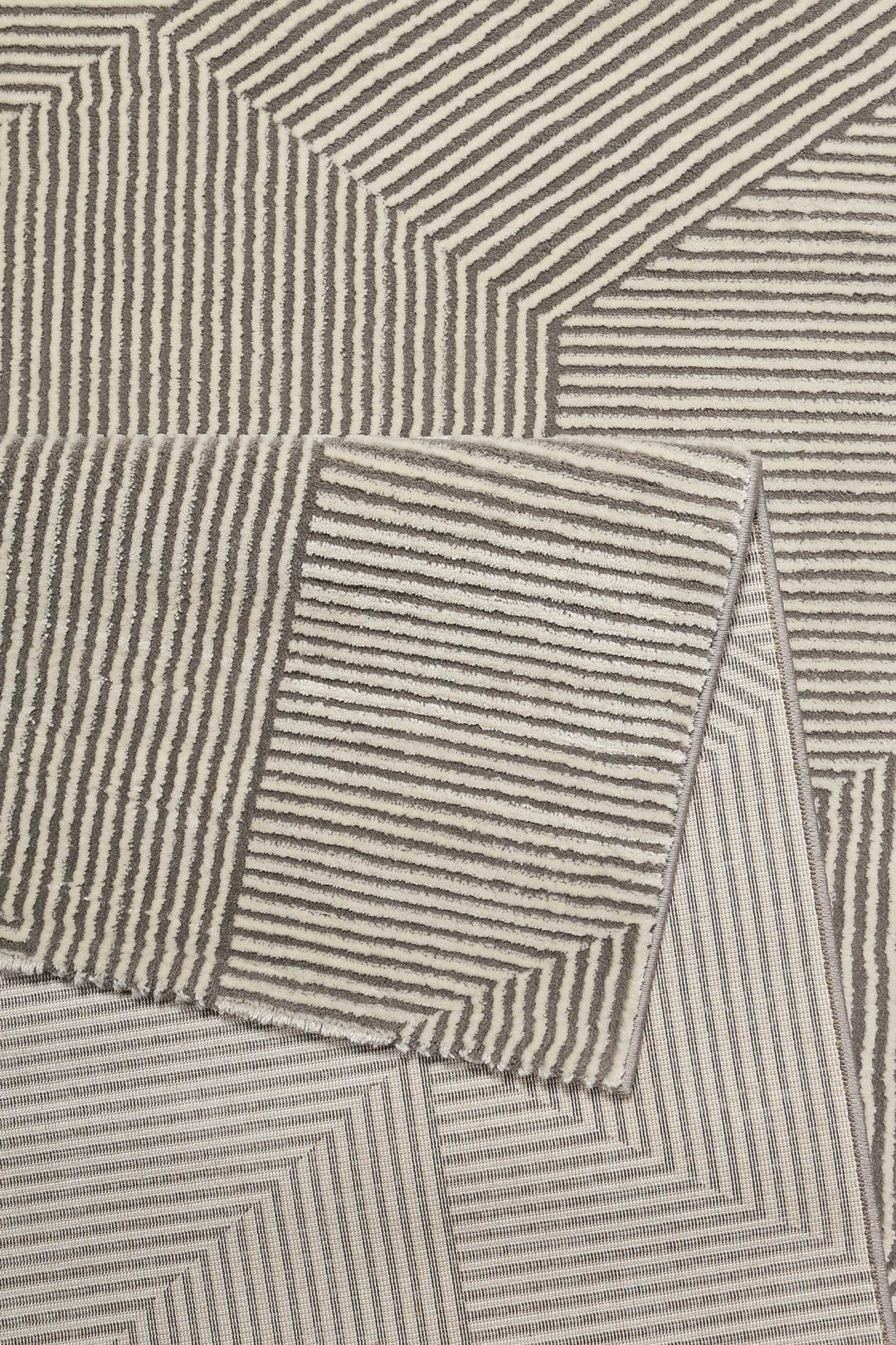 Velvet Groove Teppich beige Kurzflor rechteckig