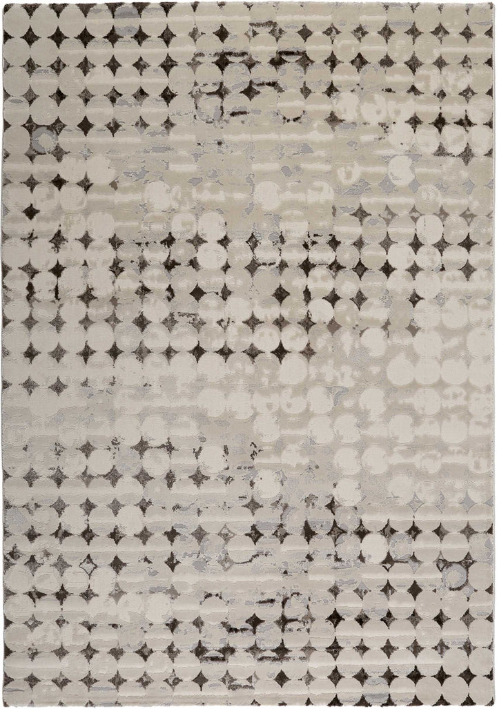 Velvet spots Teppich beige Kurzflor rechteckig