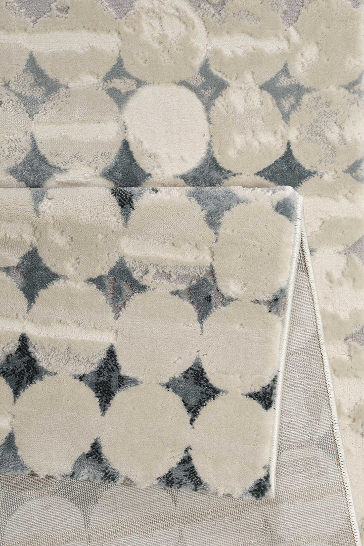 Velvet spots Teppich beige Kurzflor rechteckig