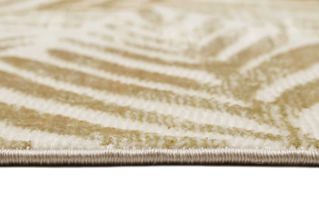 Victoria Teppich gold beige Kurzflor rechteckig