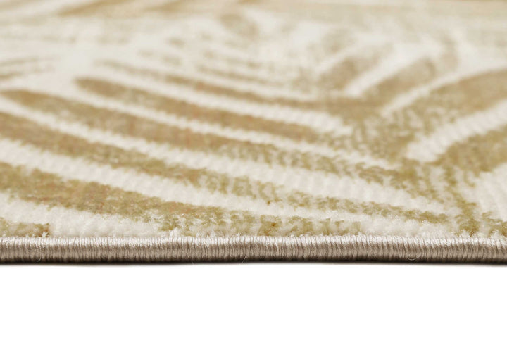 Victoria Teppich gold beige Kurzflor rechteckig