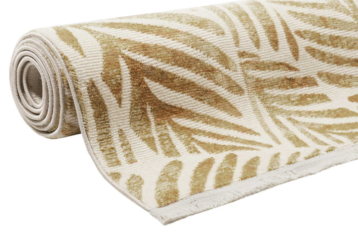 Victoria Teppich gold beige Kurzflor rechteckig