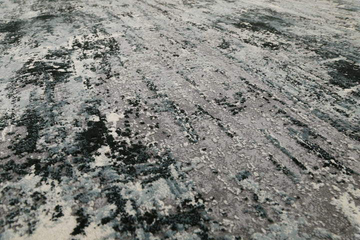 Vintage Feels Teppich grau Kurzflor rechteckig