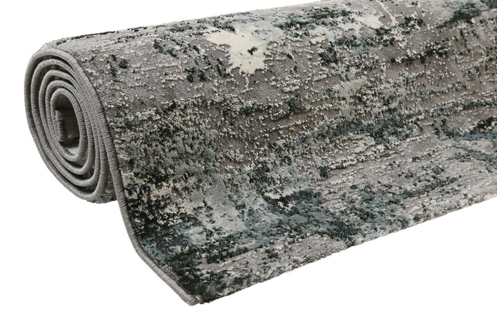 Vintage Feels Teppich grau Kurzflor rechteckig