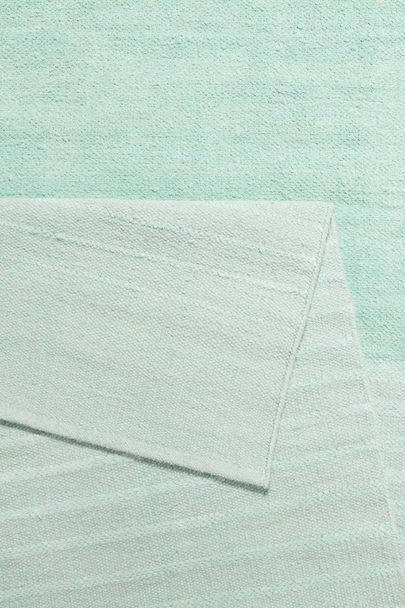 Esprit Kelim Teppich Mintgrün aus Naturfasern » Waves Kelim «