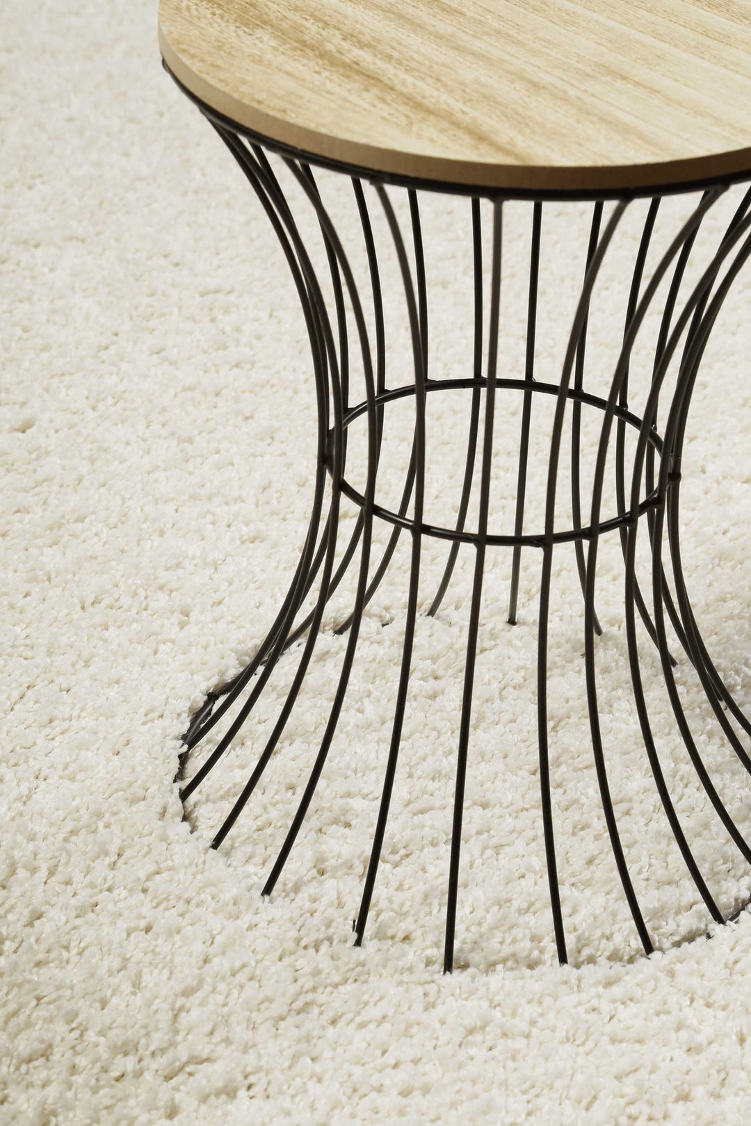 #Whisper Shag Teppich creme weiß Hochflor rechteckig