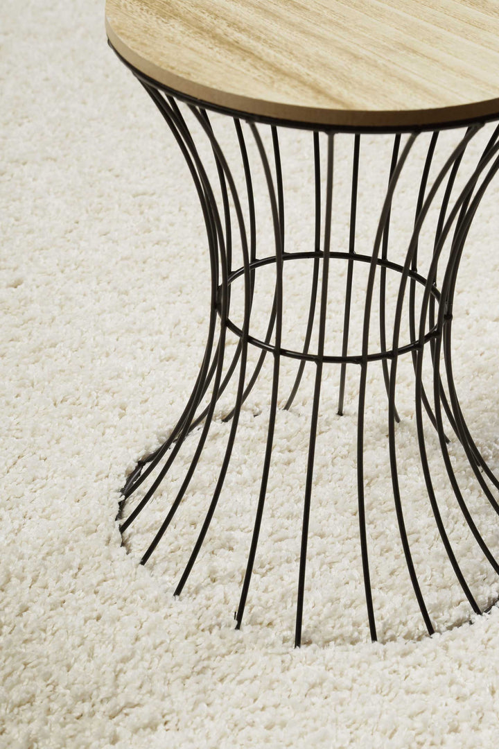 #Whisper Shag Teppich creme weiß Hochflor rechteckig