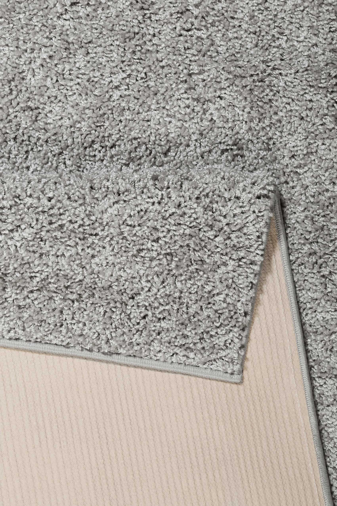 #Whisper Shag Teppich hellgrau Hochflor rechteckig
