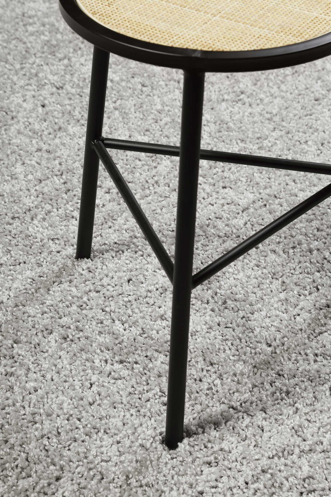 #Whisper Shag Teppich hellgrau Hochflor rechteckig