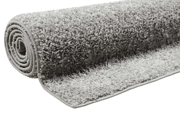 #Whisper Shag Teppich hellgrau Hochflor rechteckig
