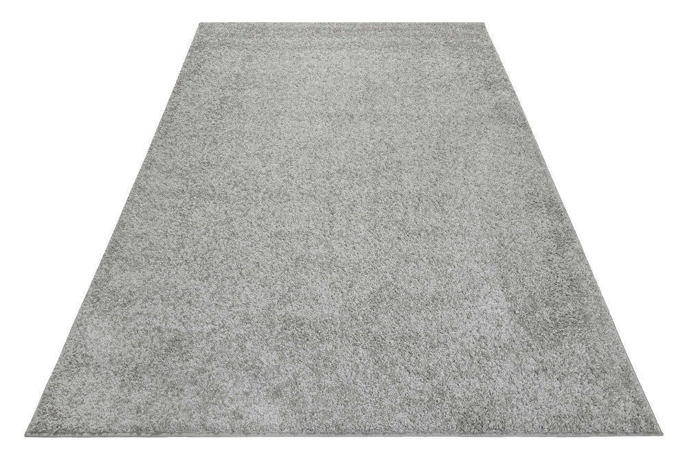 #Whisper Shag Teppich hellgrau Hochflor rechteckig