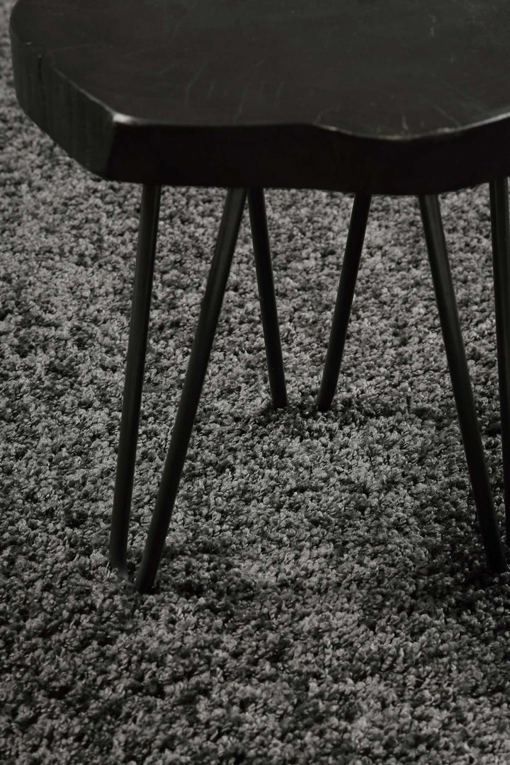 #Whisper Shag Teppich anthrazit grau Hochflor rechteckig