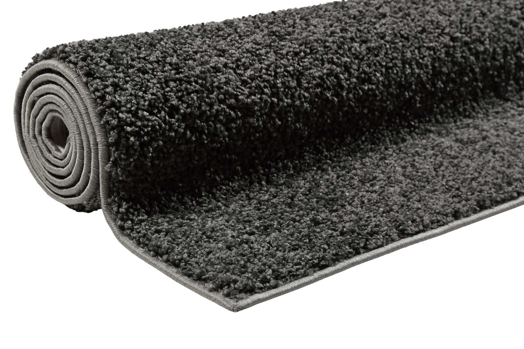 #Whisper Shag Teppich anthrazit grau Hochflor rechteckig