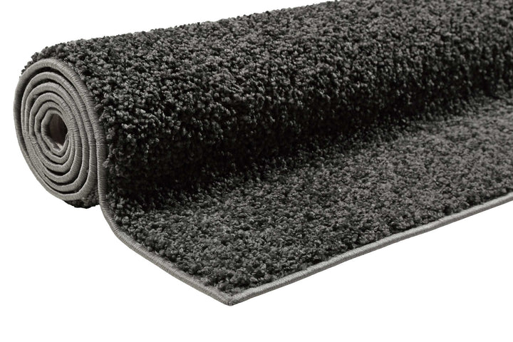 #Whisper Shag Teppich anthrazit grau Hochflor rechteckig